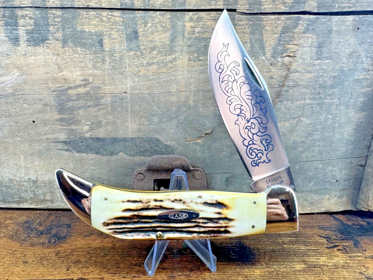 Stag/Antler Handle Blue Vintage Knives 1 Blades for sale | eBay