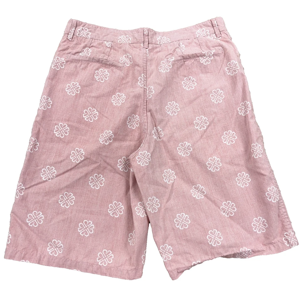 Reyn Spooner 短裤男式 32 粉色斜纹布印花学院风夏威夷高尔夫莱赛尔 — 第 2/4 张图片