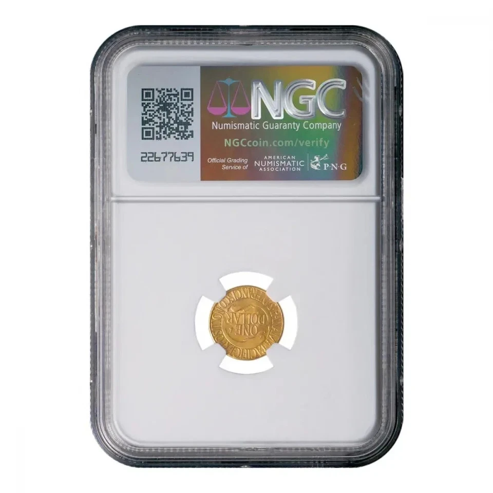 US 1915 (S) 1 Dollar Gold Coin Panama-Pacific Exposition NGC MS64+ - Image 4 of 4