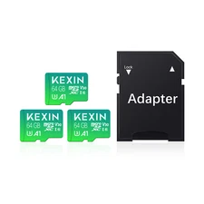 1/3Pack 64GB Micro SD TF Card SDXC Class 10 Flash Memory Card For Phone Camera
