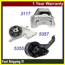 For 2006-2007 Pontiac G6 2.4L Motor & Trans. Mount Set 3117 A5357 A5355 M871