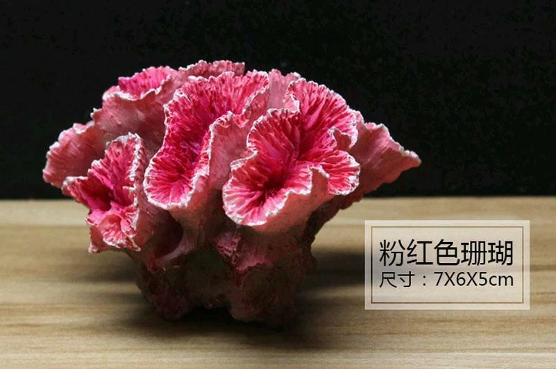 Resina Artificial Color Coral Pecera Decoración Acuario Adornos Paisajísticos Foto 3 de 3