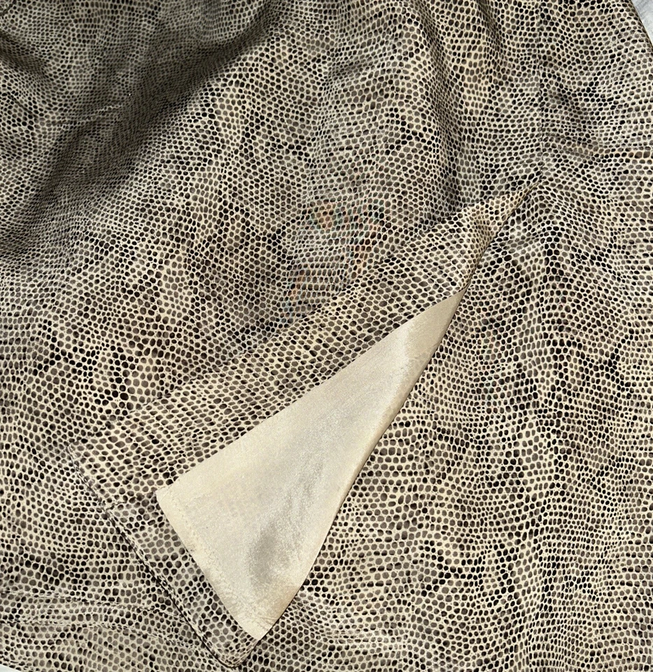 Jones New York Mujer Talla 8 Pequeña 100% Seda Leopardo Línea A Falda Envoltura Lateral Baja Foto 4 de 4