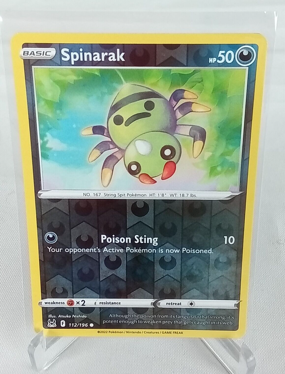 Spinarak 112/196 Lost Origin Reverse Holo Pokémon Card 2022 | eBay
