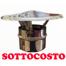 COMIGNOLO canna fumaria aspiratore fumi camino FUMAIOLO cappello terminale INOX