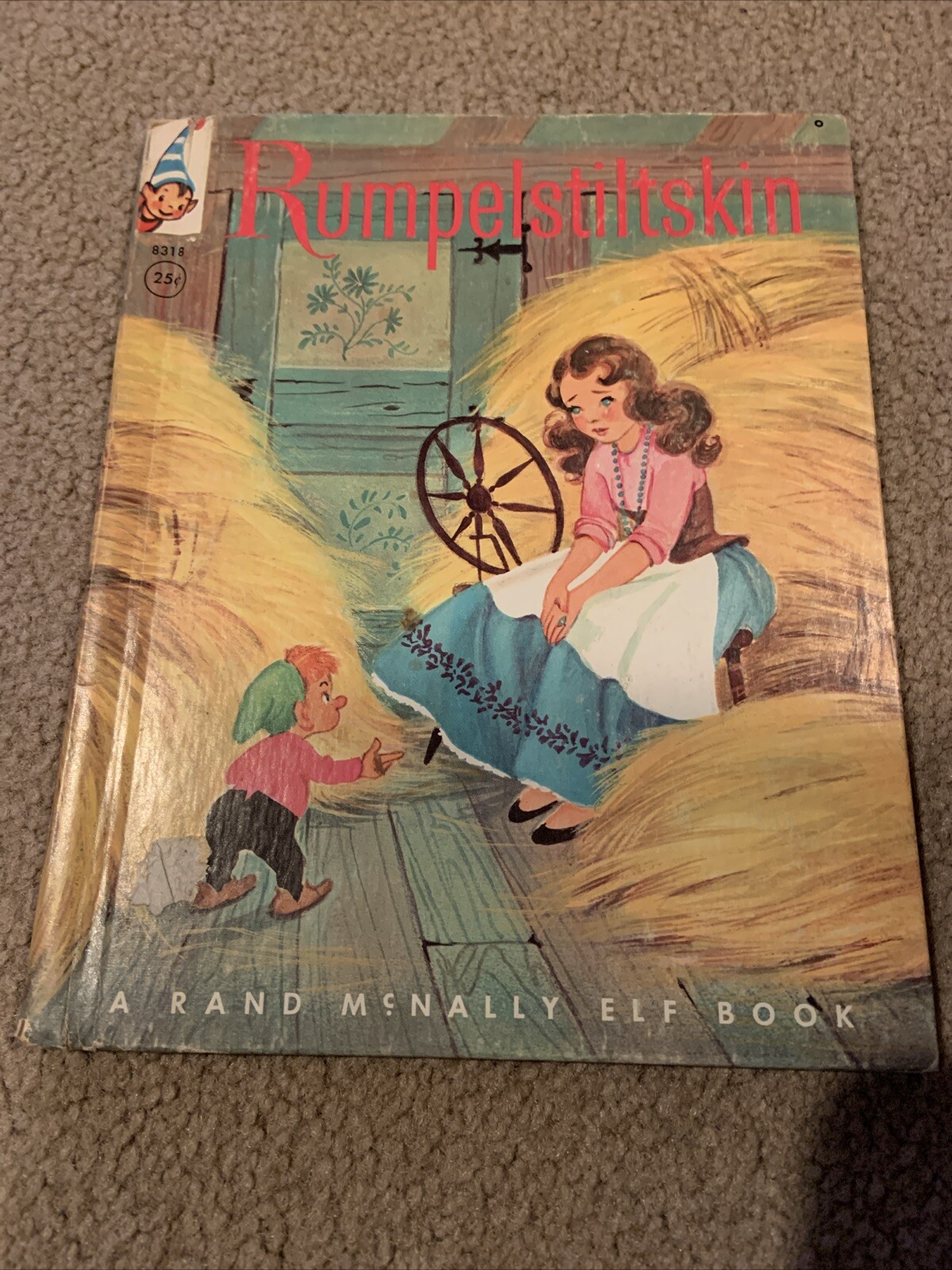 RUMPELSTILTSKIN - 1959 - RAND McNALLY ELF BOOK - VINTAGE HARDBACK CHILDRENS BOOK