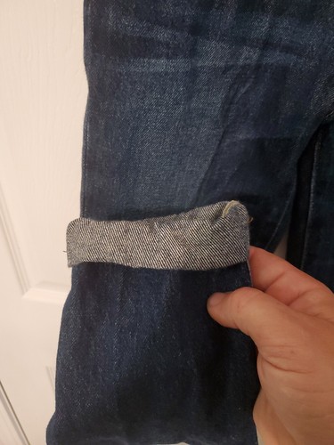 Polo Ralph Lauren Distressed Cuffed Blue Jeans The Sullivan Slim Denim Youth 14 - Picture 4 of 10