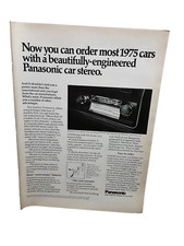 1974 Panasonic Car Stereo for 1975 Cars Original Vintage Print Ad