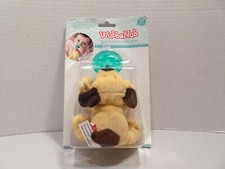 Wubbanub Plush Puppy Dog Pacifier Soother Lovey Stuffed Animal NEW