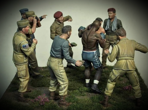 Boxeo Friendly Match en la parte delantera Juguete Pintado Soldado Preventa | Nivel de Arte - Imagen 3 de 4