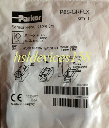 1Pc New Parker P8S-GRFLX Sensor Solenoid Valve Free Shipping FedEx or DHL