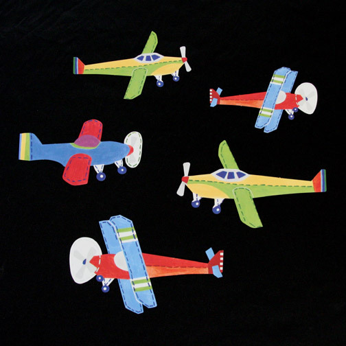 NEW Pottery Barn Kids Vintage Airplane Planes Brody Wallies Wall