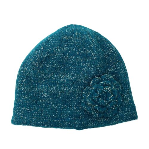 NEW Gymboree Knit Hat Blue with Metallic Threads Size 0-6 Months Beanie