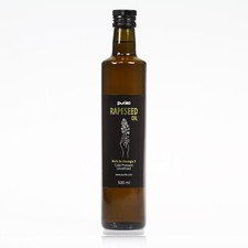 Rapeseed oil, cold-pressed, unrefined - Purillo 500 ml, Olej Rzepakowy