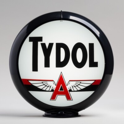Tydol Gas Pump Globe 13.5'' in Black Plastic Body (G230)