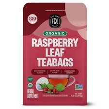 Organic Red Raspberry Leaf Tea 100 Bags Eco-Friendly Kraft Bag Raw Germany