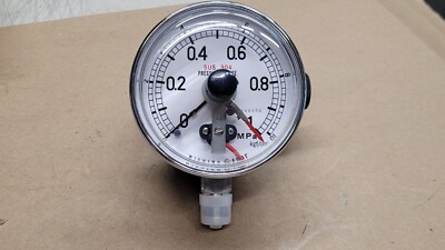 Nishino Seisakusho SUS304 Pressure Gauge 10kgf/cm2 1MPa 100mm Diameter