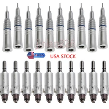 NSK Style Dental Straight Nose /Air Motor Low Slow Speed Handpiece 4Hole Attach