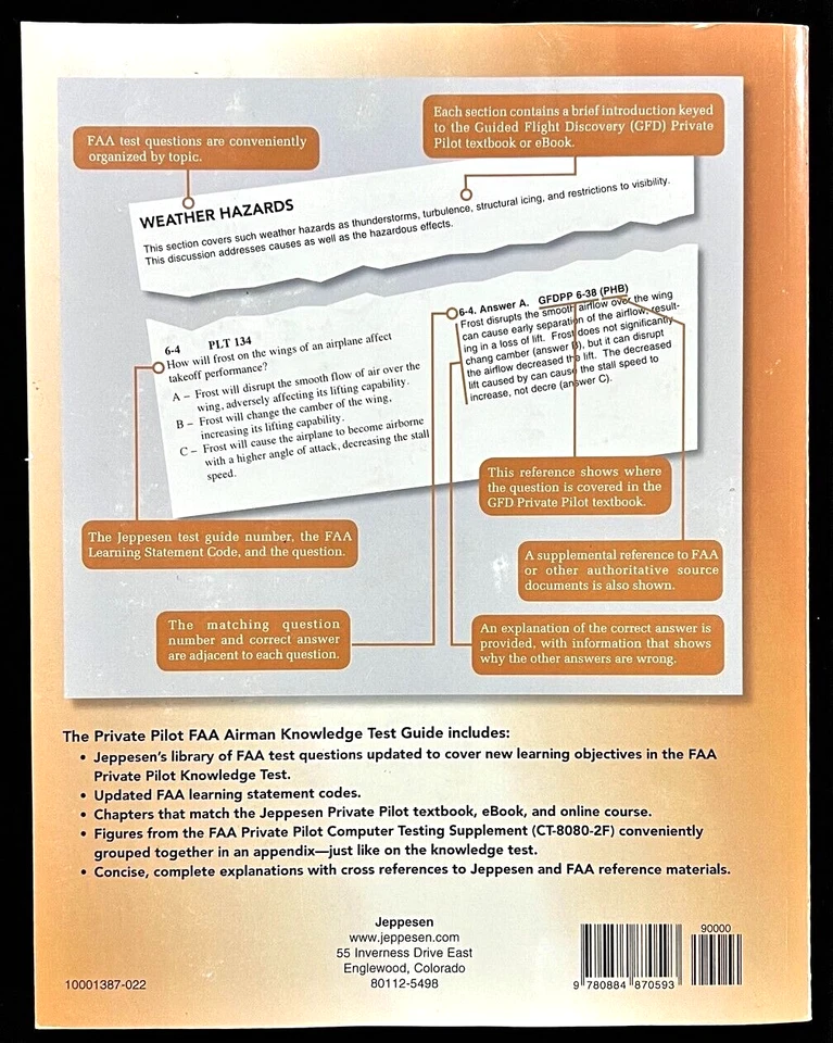 Private Pilot Test Guide by Jeppesen  (A Boeing Company)  (2015, Paperback) - Image 2 of 4
