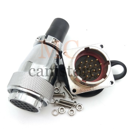WF28 10A 17Pin Aviation Cable Connector,Panel Mount Waterproof IP67 Connector - Picture 3 of 6