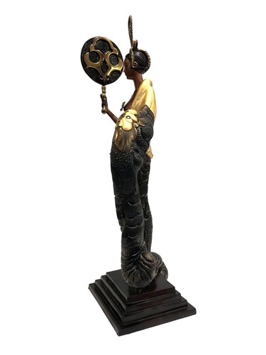 Erte "Bamboo" 1989 | Rare Bronze Sculpture | Edition of 375 | Art Deco | GallArt - Picture 3 of 7
