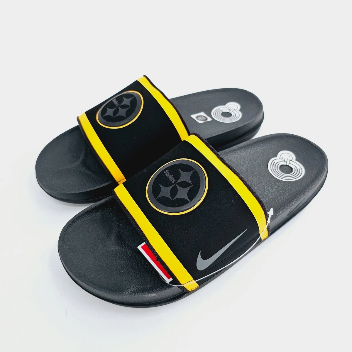 Steelers top nike slides