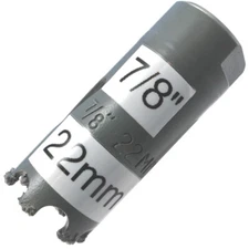 7/8 in Hole Saw for Concrete or Brick 22mm Carbide Hole Saw Stucco Cement Block