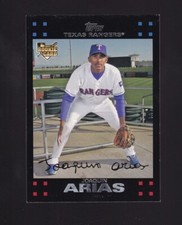 2007 Topps Joaquin Arias Rookie #286 Texas Rangers