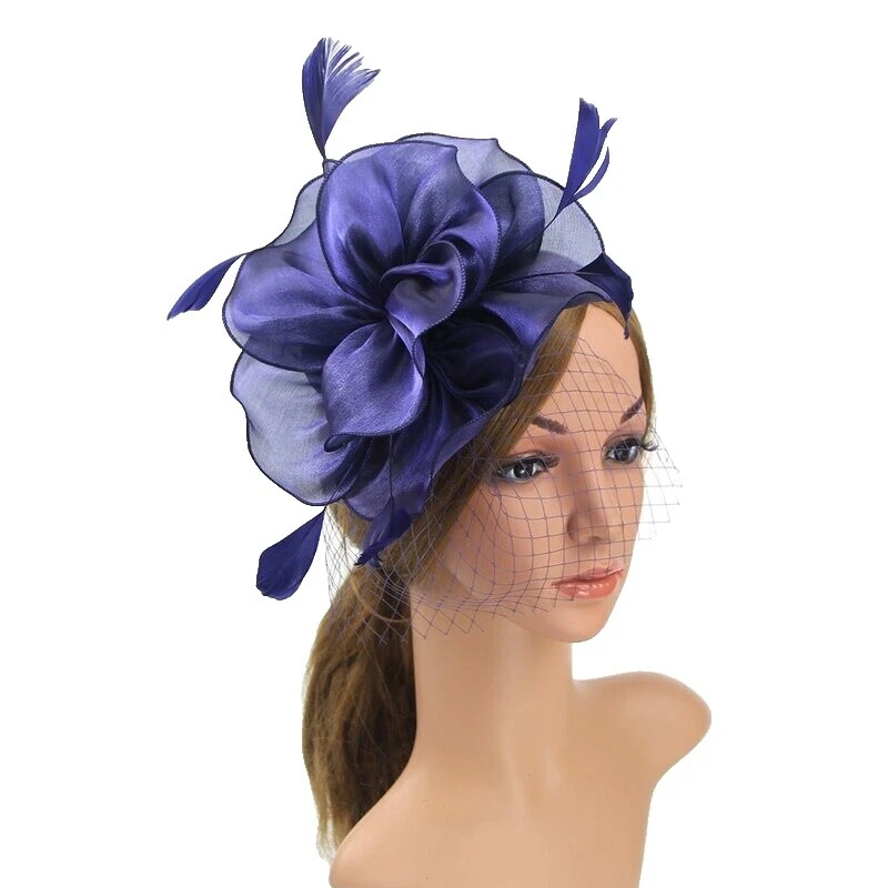 Poliéster Floral tocados y tocados para Mujeres