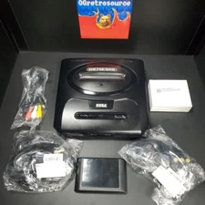 SEGA Genesis Console Model 2 MK-1631 System W/2 Controller CPLT RESTORED !!
