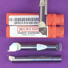 MICRO 100  QFGC3 -312-030-050   Carbide Face Grooving Bar WOC .030” 🎯Machinist
