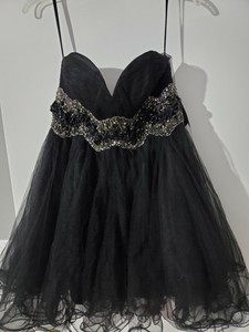 black bedazzled dress
