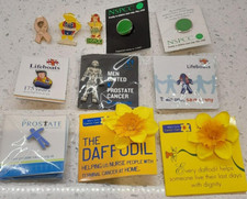 Mixed lot x11 Charity Pin/badges
