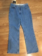 Nwts  Womens Lands'end Bootcut Jeans Sz 10 Inseam 30.5. W4
