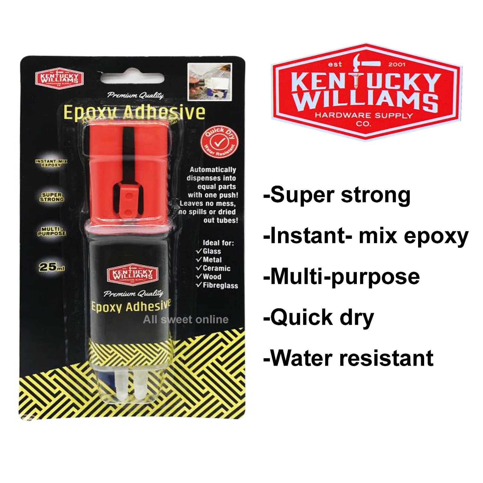 Super Strong Epoxy Adhesive Glue Repair Kit Quick Dry Glass Metal