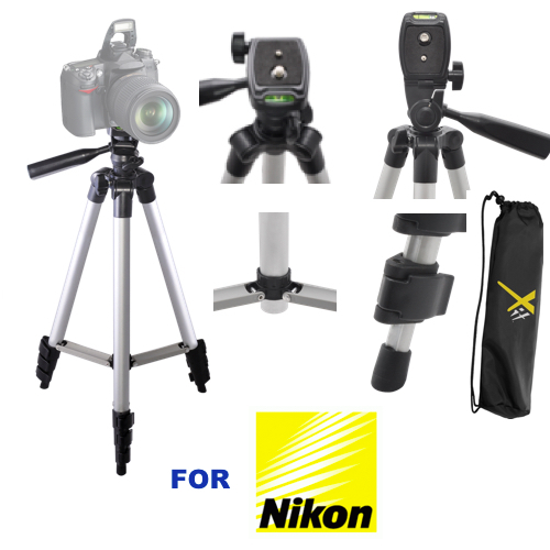 50" PROFESSIONAL TRIPOD + SPORTS GRIP FOR NIKON D3000 D3100 D3200 D3300 D5000 - Picture 2 of 11