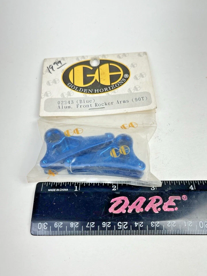 Golden Horizons Blue Aluminum Front Rocker Arms (90T) 02248 Traxxas Revo RC Part - Image 4 of 4