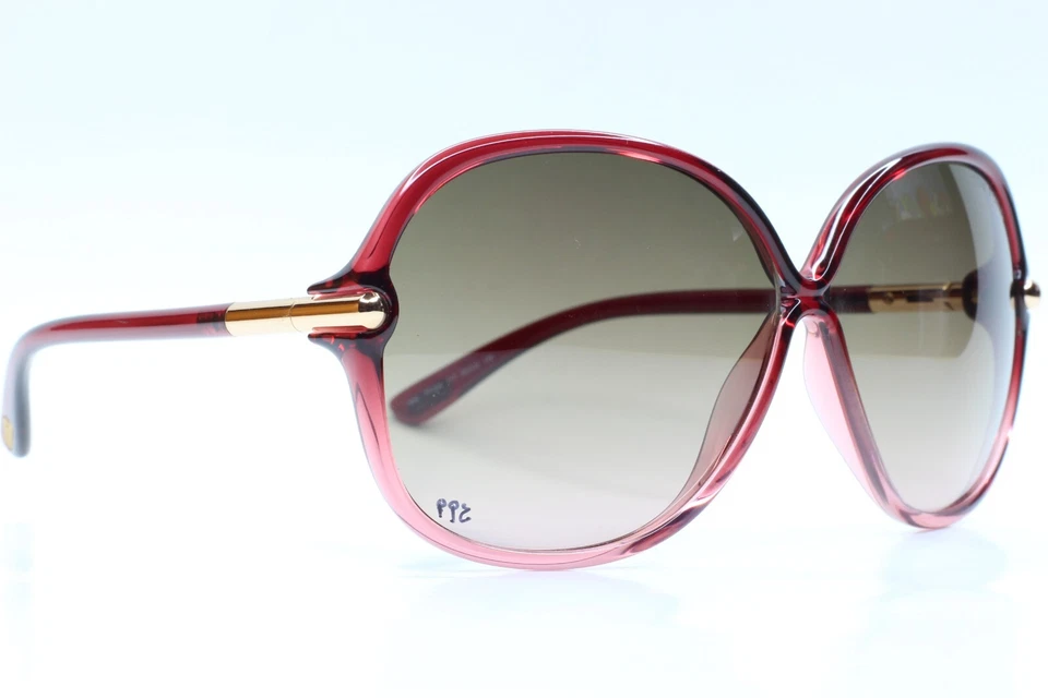 Gafas de sol Tom Ford TF224 71T ISLAY rosa cristal diseñador lujo Italia 63-10 mm Foto 3 de 4