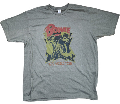Men's David Bowie  1972 World Tour color Vintage military green new gift soft