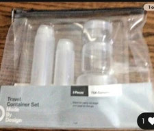 Travel Container Set, Made By Design,  5 pc TSA Complaint - Free Fast Shipping!
