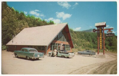 1950's Old Cars Key's Sky Chalet Restaurant Stevens Pass Skykomish  Washington