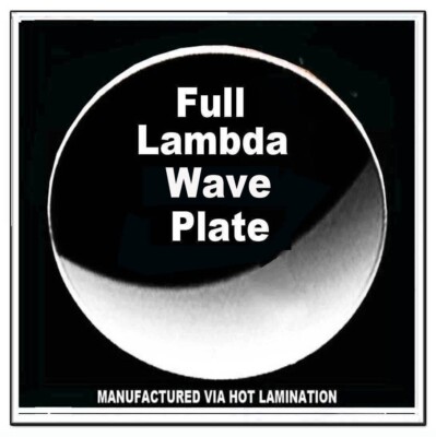 60mm - Full Lambda Wave Plate   for Microscopes - Polarizing Applications.