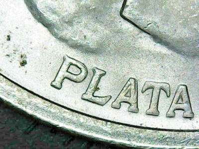 hab009 エラー銀貨 1977年 メキシコ 100ペソdoubled-die hab009 エラー