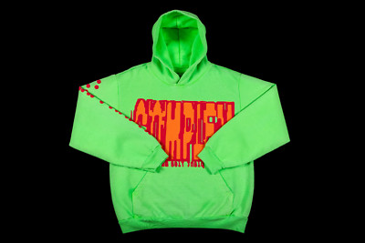 トップス Cactus Plant Flea Market ComplexCon HOOD FW23 CACTUS FLEA MARKET X COMPLEXCON 2023 HOODIE FLURO GREEN SZ L