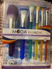 Makeup Brush Set Rainbow Colors 6pc Mods Professional Quality NIP