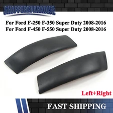 For Ford 08-16 Super Duty Black Pair Set UPGRADED Roof Corner Molding Trim LH&RH