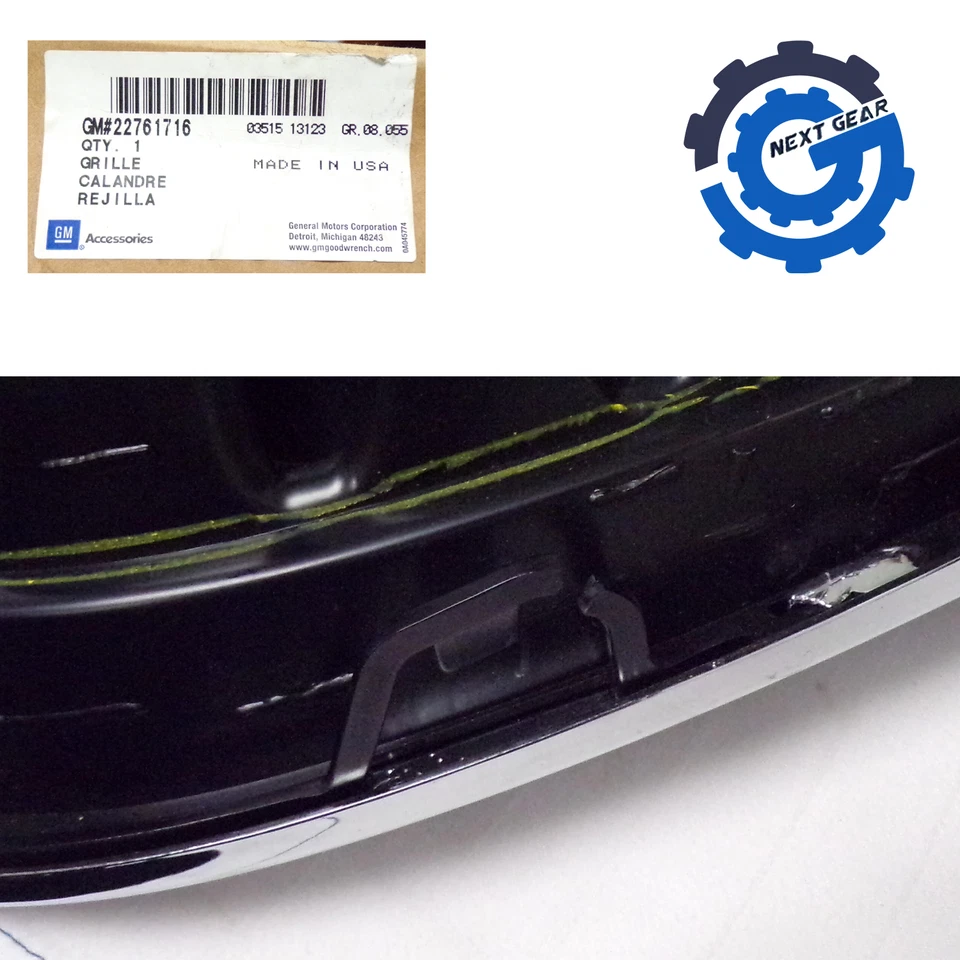 Nuevo conjunto de rejilla de radiador superior GMC de fabricante de equipos originales para GMC Yukon 22761716 2007-2014 Foto 3 de 3