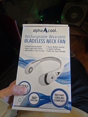 Portable Neck Fan Bladeless Personal Fan Cooling Quiet and Wearable Hands Free