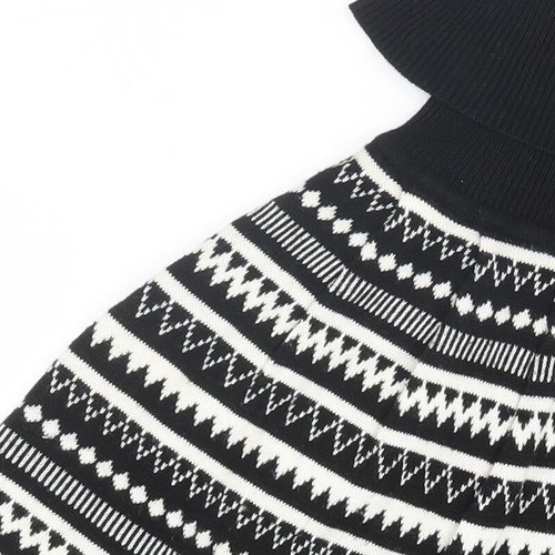 Atmosphere Womens Black Roll Neck Acrylic Blend Wrap Jumper Size 6 - Picture 8 of 12