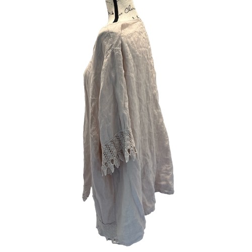 LUNG O L’ARNO Women’s Top 100% Linen Size 3X Made In Italy - Picture 2 of 12